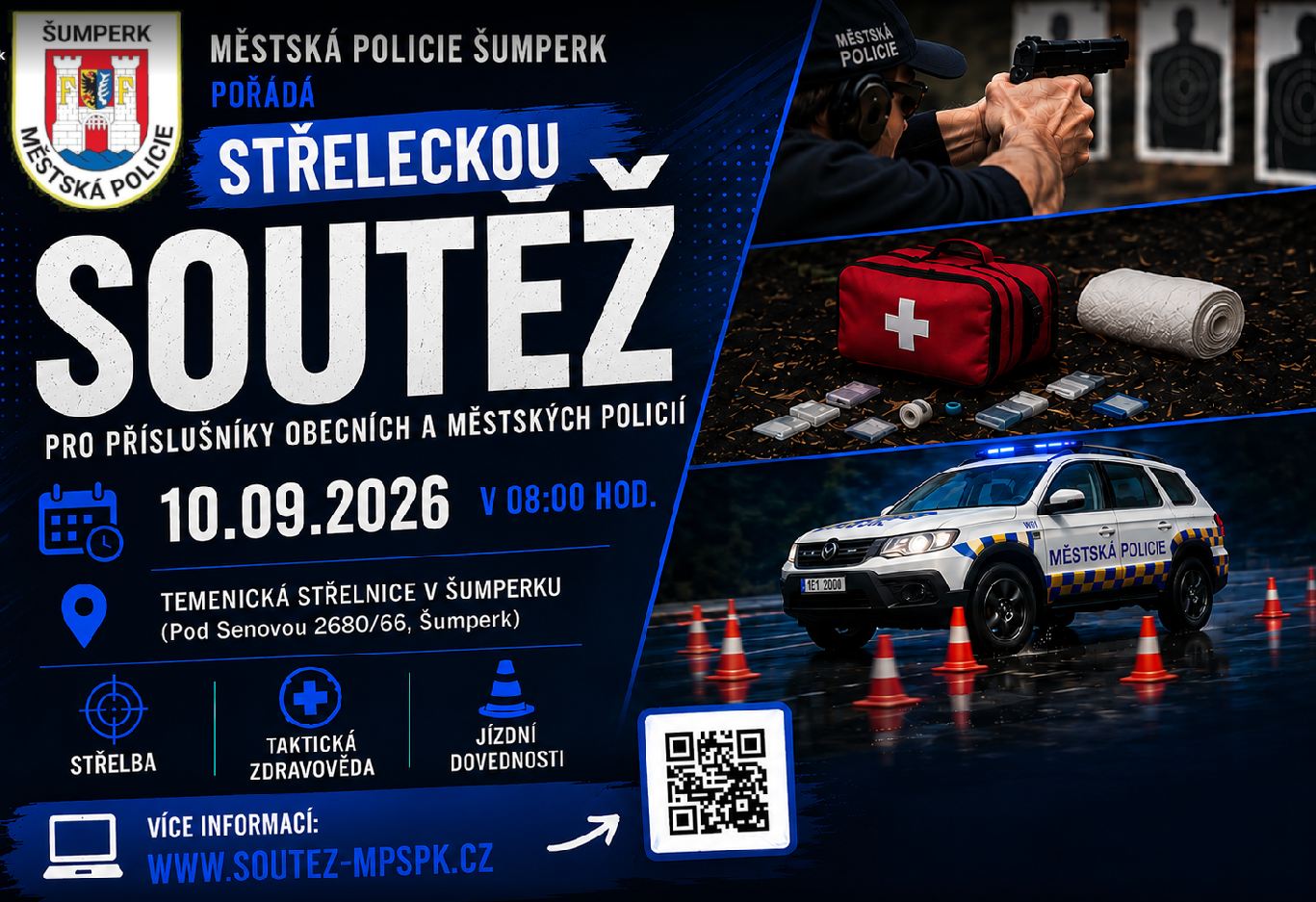 Střelecká soutěž pro příslušníky obecních a městských policií