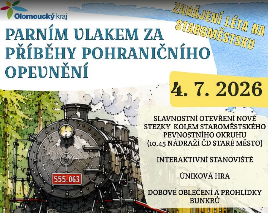 Parním vlakem za příběhy pohraničního opevnění